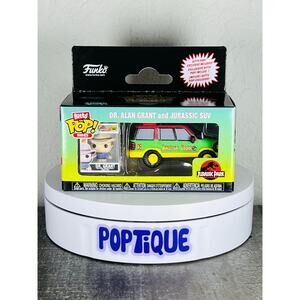 Jurassic Park Dr. Grant with SUV Funko Bitty Pop! Ride